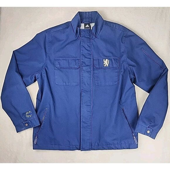 Chelsea Football Jacket Adidas 2XL Training For Motion Blue Denim 2006 077736 - Picture 1 of 13